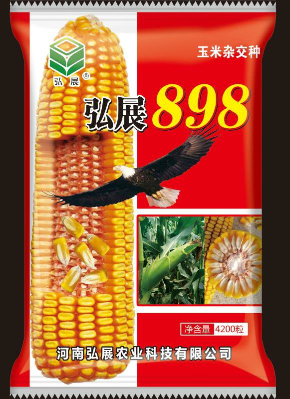 弘展898高产抗病玉米种子 大棒红轴高产耐高温 品种保证